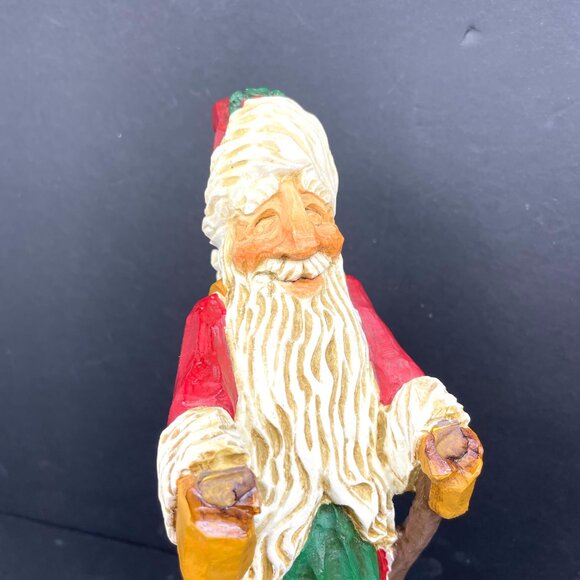 David Frykman Portfolio Santa on Skiis -Musical Figurine (1997) 11” – READ - Picture 3 of 13